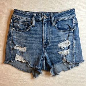 American Eagle High Rise Shortie Shorts